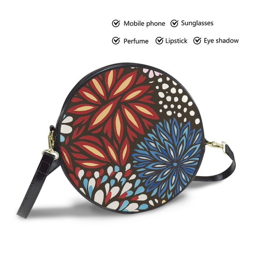 Runde Messenger Bag – große Umhängetasche (Modell 1647)