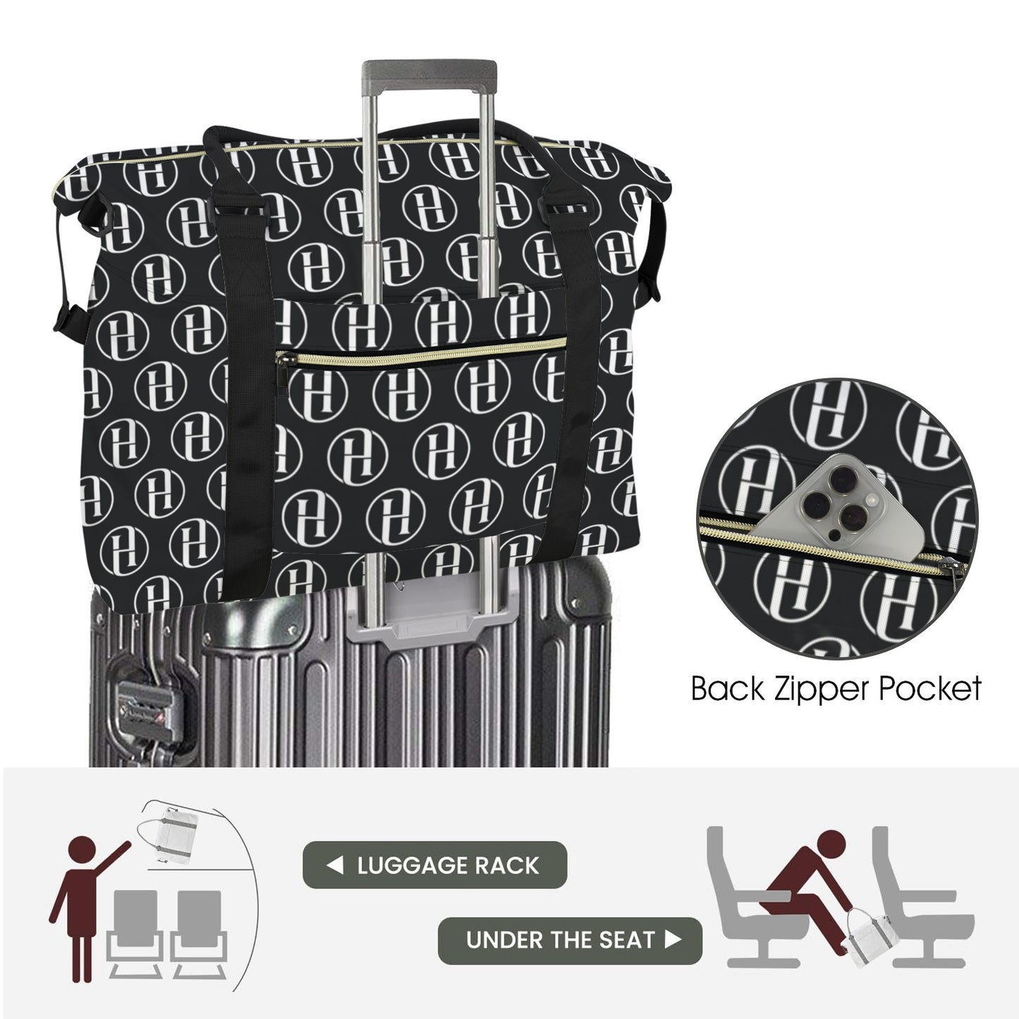 Reisetasche im HILORA Signature-Design mit Trolley-Aufsatz (Modell 1715)